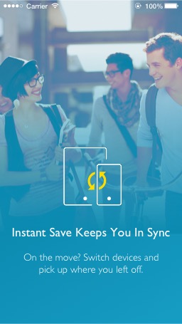 Mobile College Application splash page